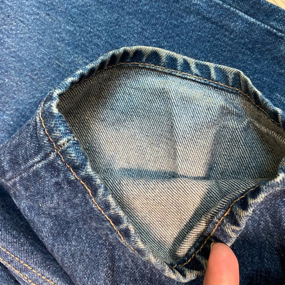 CLUB MONOCO Mens Jeans Premium Japanese Denim- 31 x 32 Indigo Blue Button Fly - Picture 7 of 13